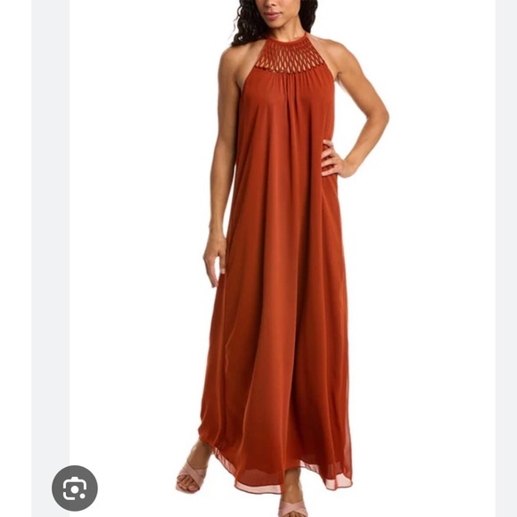 Trina Turk Hazel Maxi‎ Dress 12 party classic halter resort boho vacation